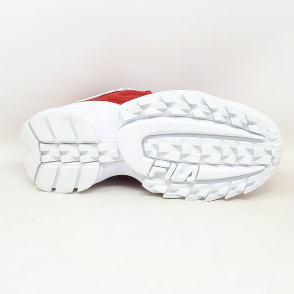 FILA Disruptor II Premium Womens Size 5 US Casual Shoe Sneaker Chunky Retro Red - Picture 3 of 12